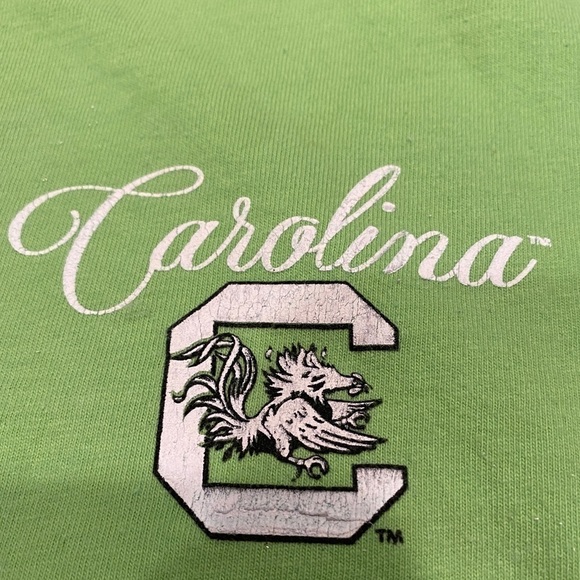Comfort Colors University South Carolina Game Cocks Lime Green Graphic  T-Shirt - Picture 3 of 13